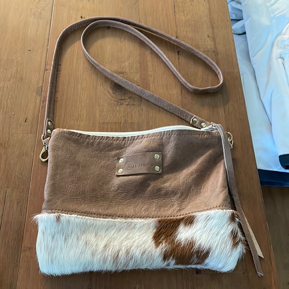 Custom Made Cross body leather/cowhide purse! One of a kind. - Picture 1 of 6